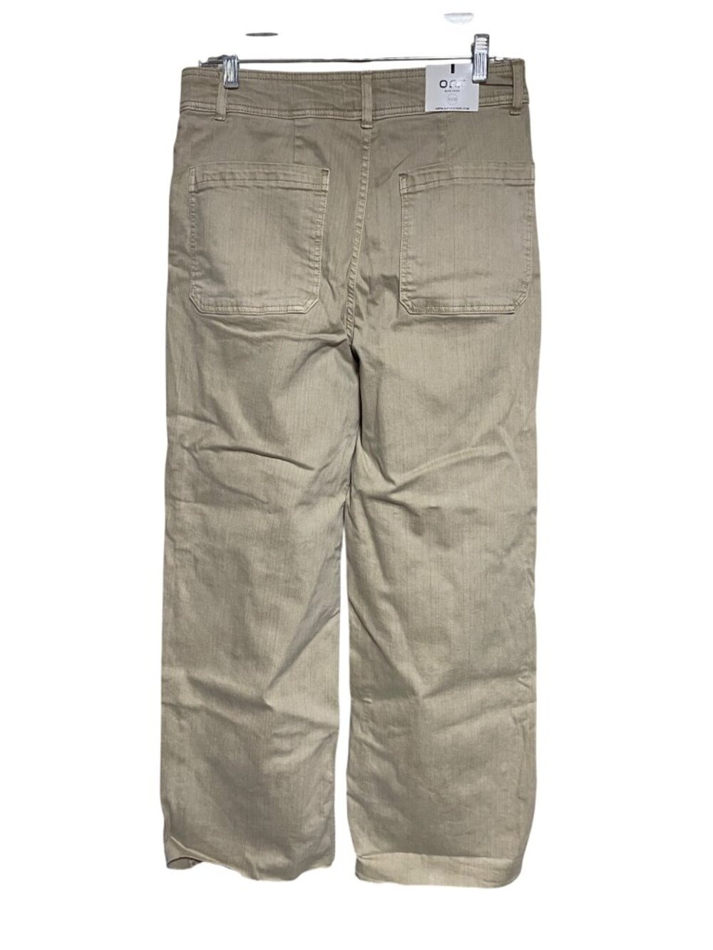OAT New York High-Rise Wide-Leg Utility Pants Beige Denim Jeans Womens 10/30 - Picture 2 of 10